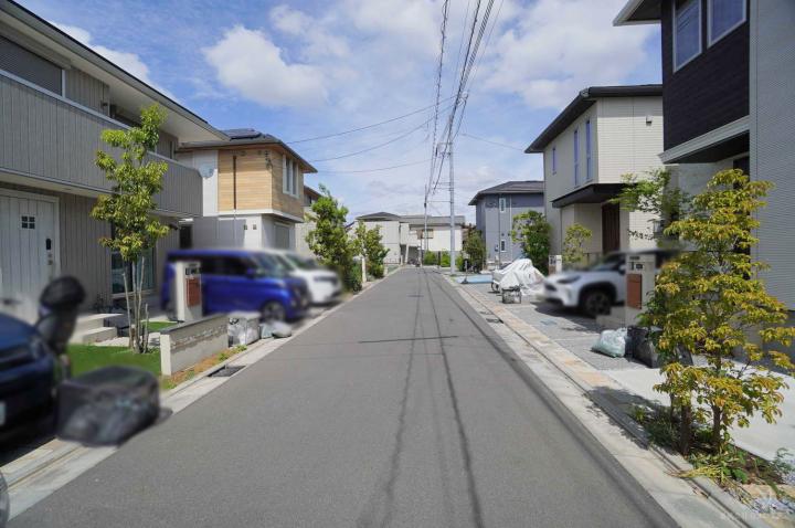 前面道路（5月上旬撮影）